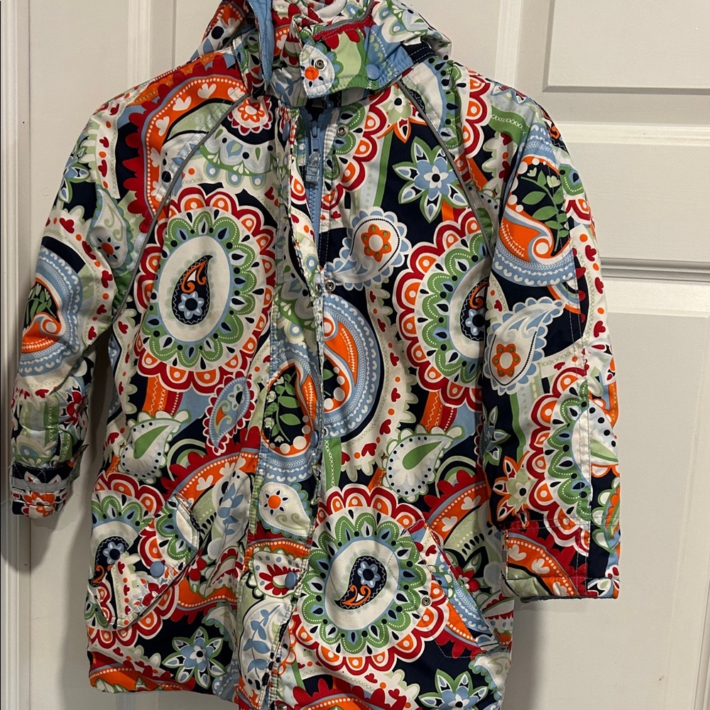 Hanna Andersson Multicolor Paisley Kids Raincoat